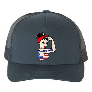 Harris Waltz 2024 Female Strong Usa Election Yupoong Adult 5-Panel Trucker Hat