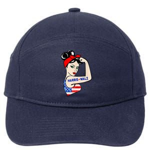 Harris Waltz 2024 Female Strong Usa Election 7-Panel Snapback Hat