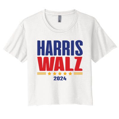 Harris Walz 2024 Women's Crop Top Tee