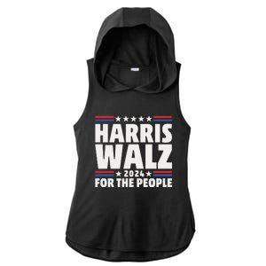 Harris Walz 2024 Election 2024 Kamala Harris Tim Walz Ladies PosiCharge Tri-Blend Wicking Draft Hoodie Tank