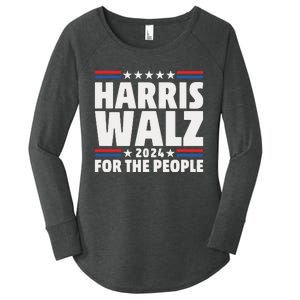 Harris Walz 2024 Election 2024 Kamala Harris Tim Walz Women's Perfect Tri Tunic Long Sleeve Shirt