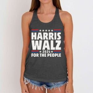 Harris Walz 2024 Election 2024 Kamala Harris Tim Walz Women's Knotted Racerback Tank