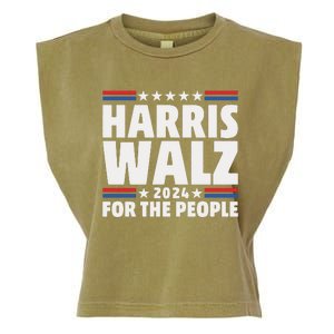 Harris Walz 2024 Election 2024 Kamala Harris Tim Walz Garment-Dyed Women's Muscle Tee