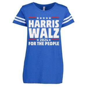 Harris Walz 2024 Election 2024 Kamala Harris Tim Walz Enza Ladies Jersey Football T-Shirt