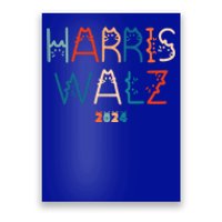 Harris Waltz 2024 Cat Lettering Positive Funny Cat Ladies Gift Poster