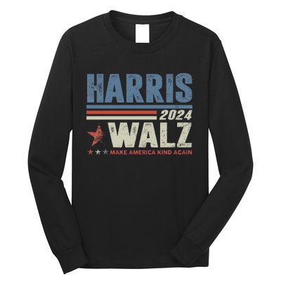 Harris Waltz 2024 Election Kamala Harris Tim Waltz 2024 Long Sleeve Shirt