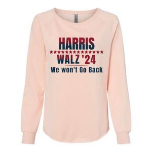 Harris & Walz 2024 Election Campaign Womens California Wash Sweatshirt