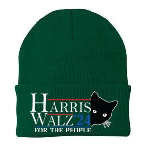 Harris Waltz 2024 For The People Cat Lady Kamala Harris 2024 Knit Cap Winter Beanie