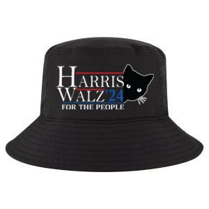 Harris Waltz 2024 For The People Cat Lady Kamala Harris 2024 Cool Comfort Performance Bucket Hat