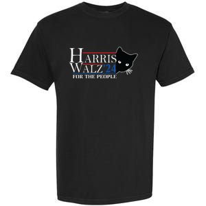 Harris Waltz 2024 For The People Cat Lady Kamala Harris 2024 Garment-Dyed Heavyweight T-Shirt