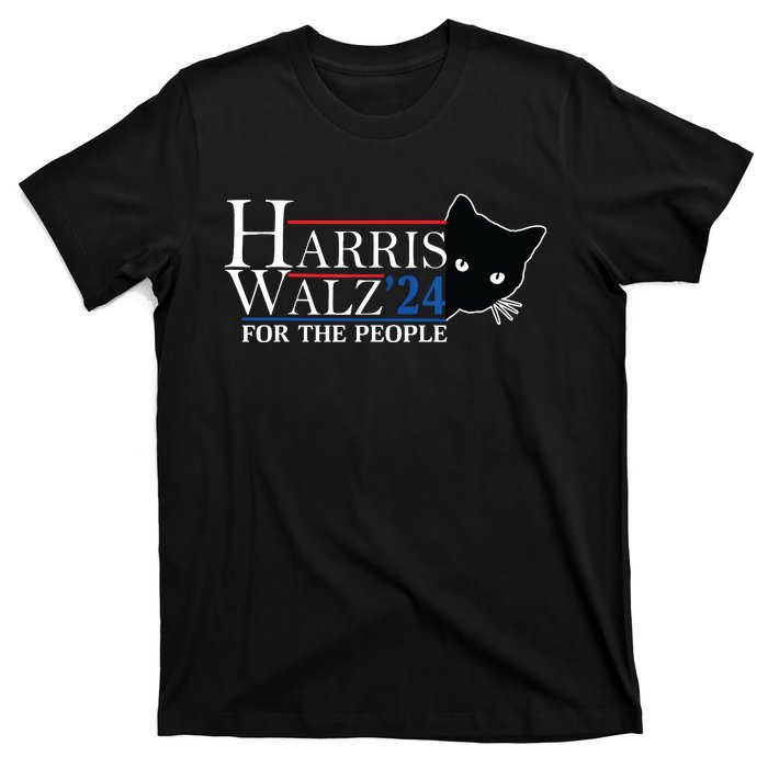 Harris Waltz 2024 For The People Cat Lady Kamala Harris 2024 T-Shirt