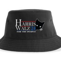 Harris Waltz 2024 For The People Cat Lady Kamala Harris 2024 Sustainable Bucket Hat