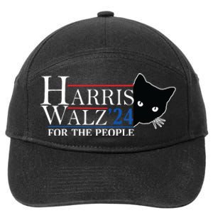 Harris Waltz 2024 For The People Cat Lady Kamala Harris 2024 7-Panel Snapback Hat