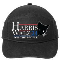 Harris Waltz 2024 For The People Cat Lady Kamala Harris 2024 7-Panel Snapback Hat