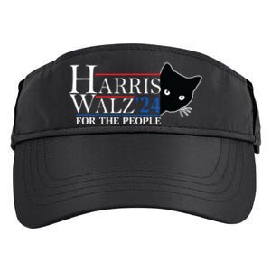 Harris Waltz 2024 For The People Cat Lady Kamala Harris 2024 Adult Drive Performance Visor