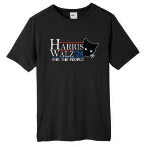 Harris Waltz 2024 For The People Cat Lady Kamala Harris 2024 Tall Fusion ChromaSoft Performance T-Shirt