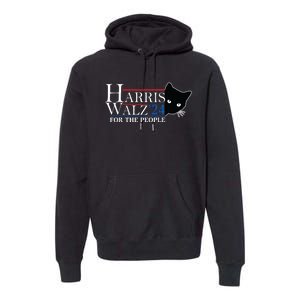 Harris Waltz 2024 For The People Cat Lady Kamala Harris 2024 Premium Hoodie