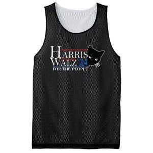 Harris Waltz 2024 For The People Cat Lady Kamala Harris 2024 Mesh Reversible Basketball Jersey Tank