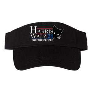 Harris Waltz 2024 For The People Cat Lady Kamala Harris 2024 Valucap Bio-Washed Visor