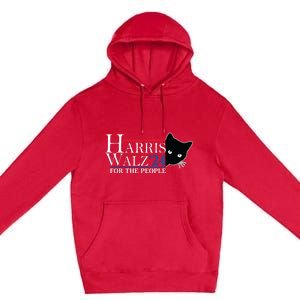 Harris Waltz 2024 For The People Cat Lady Kamala Harris 2024 Premium Pullover Hoodie