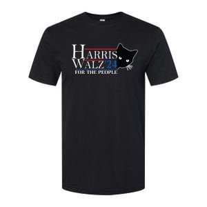 Harris Waltz 2024 For The People Cat Lady Kamala Harris 2024 Softstyle CVC T-Shirt