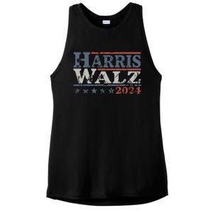 Harris Walz 2024 Election Kamala Harris Tim Waltz 2024 Ladies PosiCharge Tri-Blend Wicking Tank