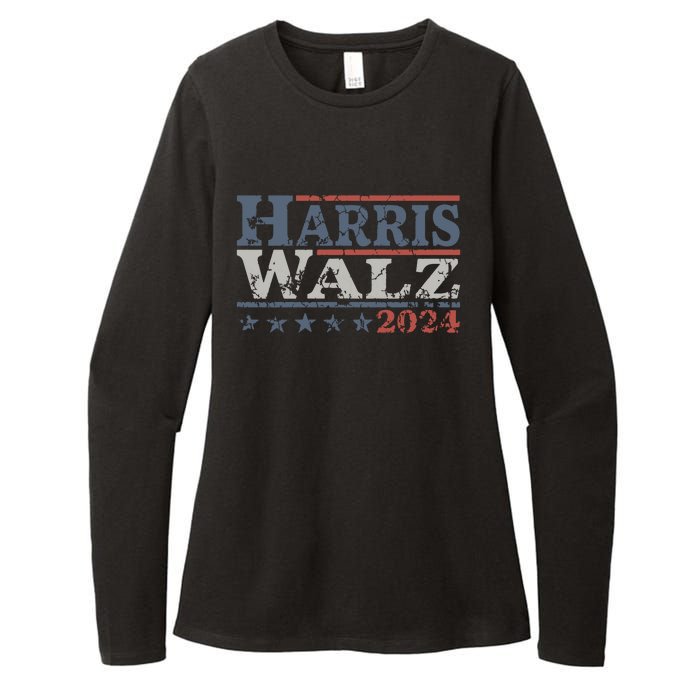 Harris Walz 2024 Election Kamala Harris Tim Waltz 2024 Womens CVC Long Sleeve Shirt