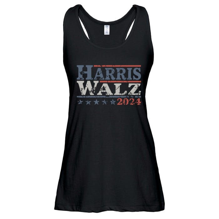 Harris Walz 2024 Election Kamala Harris Tim Waltz 2024 Ladies Essential Flowy Tank