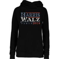 Harris Walz 2024 Election Kamala Harris Tim Waltz 2024 Womens Funnel Neck Pullover Hood