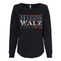 Harris Walz 2024 Election Kamala Harris Tim Waltz 2024 Womens California Wash Sweatshirt