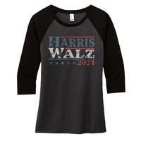 Harris Walz 2024 Election Kamala Harris Tim Waltz 2024 Women's Tri-Blend 3/4-Sleeve Raglan Shirt