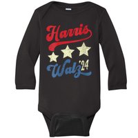 Harris Walz 2024 Election Kamala Harris Tim Waltz 2024 Baby Long Sleeve Bodysuit