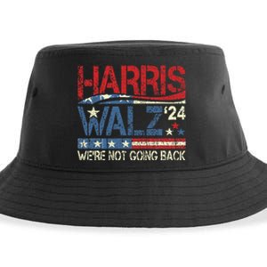 Harris Waltz 2024 Harris Tim Waltz 24 WeRe Not Going Back Sustainable Bucket Hat