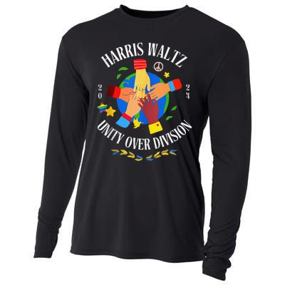 Harris Waltz 2024 Unity Over Division Husband Wife Cooling Performance Long Sleeve Crew