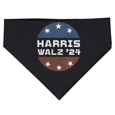 Harris Walz 2024 Campaign For President Patriotic Kamala USA-Made Doggie Bandana