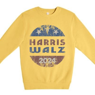 Harris Walz 2024 Election Kamala Harris Tim Waltz 2024 Premium Crewneck Sweatshirt