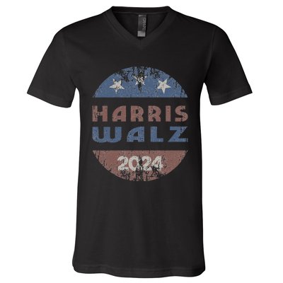 Harris Walz 2024 Election Kamala Harris Tim Waltz 2024 V-Neck T-Shirt