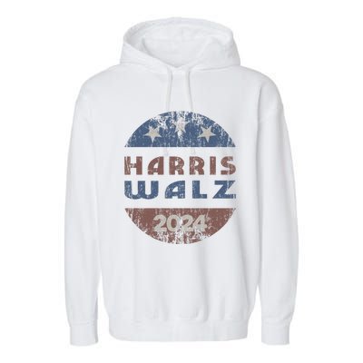 Harris Walz 2024 Election Kamala Harris Tim Waltz 2024 Garment-Dyed Fleece Hoodie