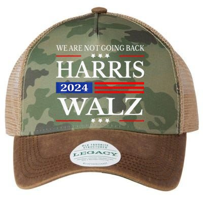 Harris Waltz 2024 WeRe Not Going Back Kamala Harris 2024 Legacy Tie Dye Trucker Hat