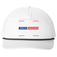 Harris Waltz 2024 WeRe Not Going Back Kamala Harris 2024 Snapback Five-Panel Rope Hat