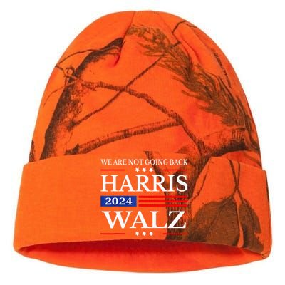 Harris Waltz 2024 WeRe Not Going Back Kamala Harris 2024 Kati Licensed 12" Camo Beanie