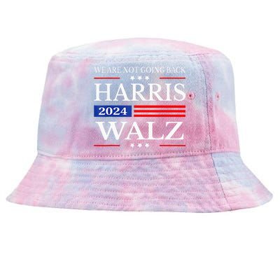 Harris Waltz 2024 WeRe Not Going Back Kamala Harris 2024 Tie-Dyed Bucket Hat