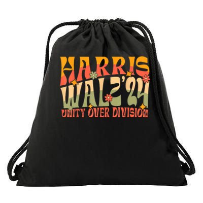 Harris Waltz 2024 Unity Over Division Drawstring Bag