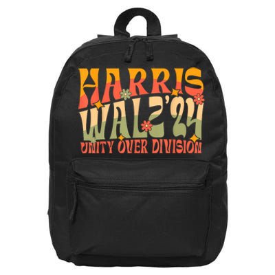 Harris Waltz 2024 Unity Over Division 16 in Basic Backpack