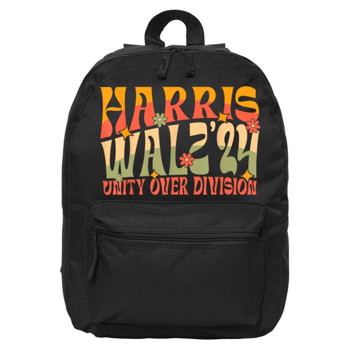 Harris Waltz 2024 Unity Over Division 16 in Basic Backpack