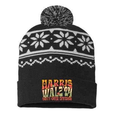 Harris Waltz 2024 Unity Over Division USA-Made Snowflake Beanie