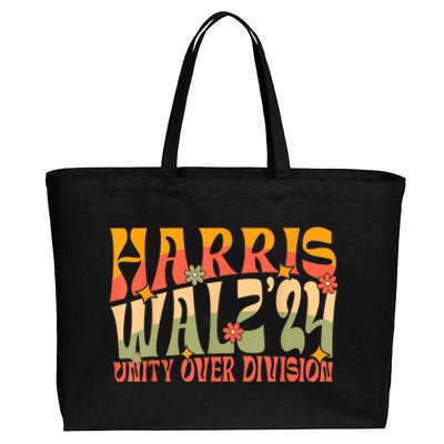 Harris Waltz 2024 Unity Over Division Cotton Canvas Jumbo Tote