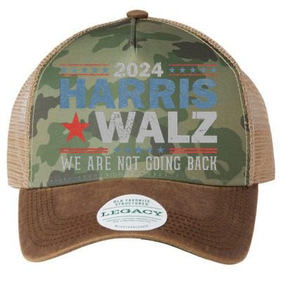 Harris Waltz 2024 WeRe Not Going Back Walz Kamala Harris Legacy Tie Dye Trucker Hat