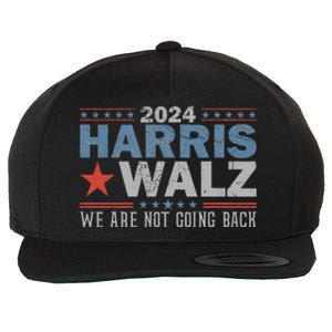 Harris Waltz 2024 WeRe Not Going Back Walz Kamala Harris Wool Snapback Cap