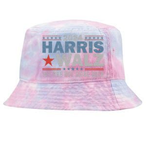 Harris Waltz 2024 WeRe Not Going Back Walz Kamala Harris Tie-Dyed Bucket Hat